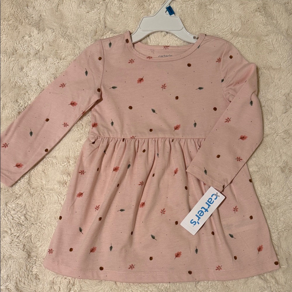 Carter's Blush Floral Long Sleeve Dress
